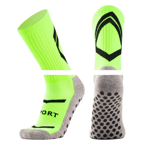 Football Grip Socks Adhesive Non slip Sport Socks Thick Towel Bottom Crew Fitness Custom Logo Socks