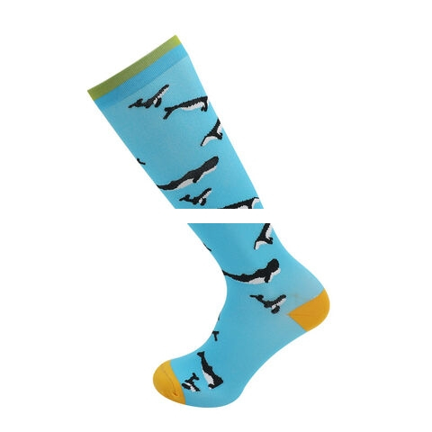 New Custom Animal Style Long Tube Compression Socks Anti Slip Football Socks Terry Sports Socks For Men