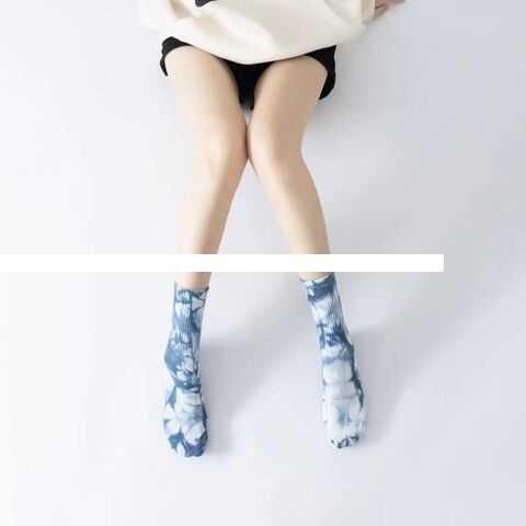 Wholesale New Design Tie Dye Yoga Sports Women s Socks Pure Cotton Breathable Non slip Sports Socks Custom Logo Socks