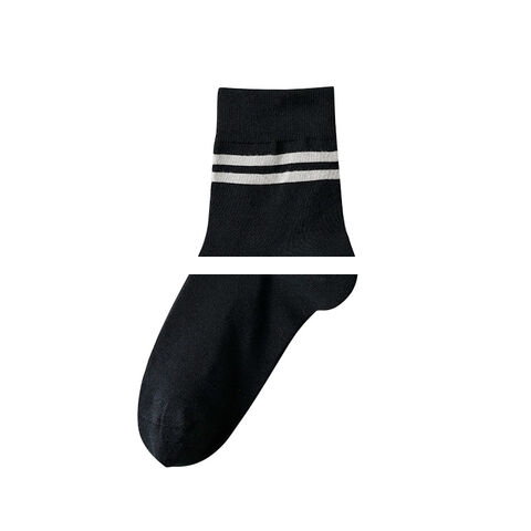 Men s solid color right angle socks degree heel commuting autumn and winter cotton socks