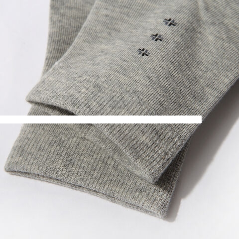 Men s mid length socks with antibacterial and odor resistant black casual breathable cotton socks