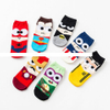 Men s cartoon cute Superman shallow mouth invisible socks