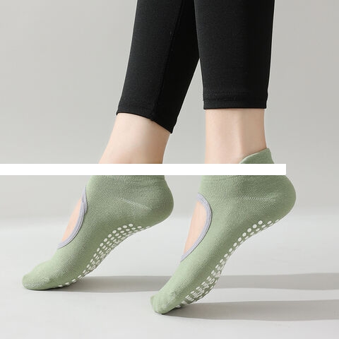 Wholesale Factory Direct Pure Color Cotton Yoga Socks Women Sports Socks Household Outdoor Use Breathable Anti Slip Socks