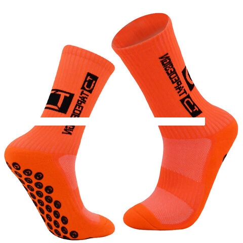 Sport team club custom logo sport socks anti slip breathable football training grip cotton socks