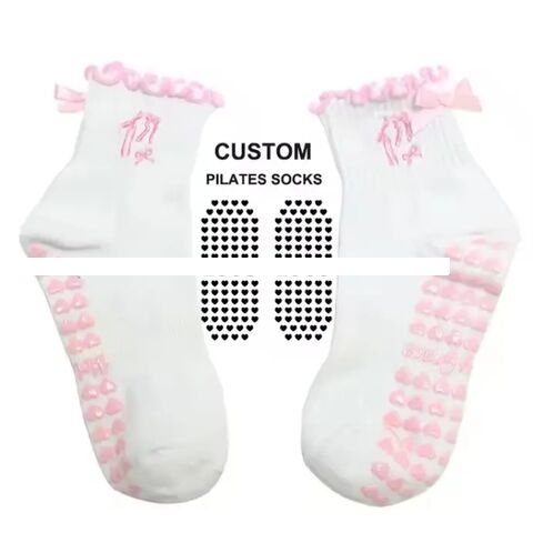 High quality socks Custom Logo Breathable Pilates Socks for Women Non Slip Grip Stocking for Sports