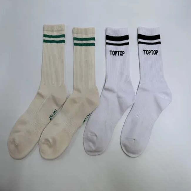High Quality Socks Custom Logo Design Cotton Crew Socks with Arch Support