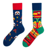 Creative Lovers Model Ab Asymmetric Tide Socks Fashion Personalized Trend Cartoon Jacquard Long Cotton Socks