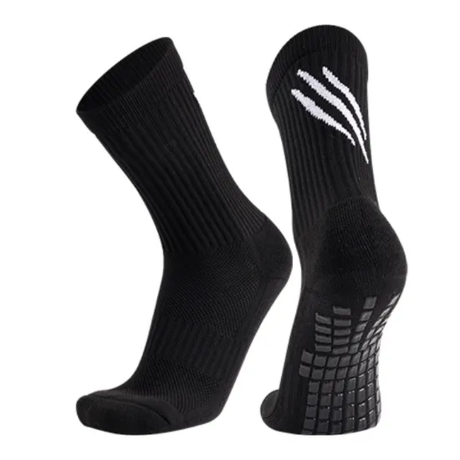 Customized Football Socks, Men′s MID Length Socks Towel Soles Adult Adhesive Non Slip Sports Socks
