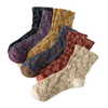 Spring Section Sweat Anti Oduor Breathable Trend Retro Palace Style Small Flower Three-Dimensional Embossed Casual MID-Calf Socks