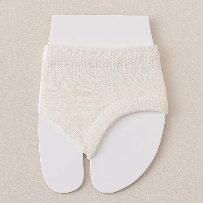 Half Palm Socks Women′s Forefoot Non-Slip Invisible Thongs Slippers Split Toe Boat Socks Summer Thin Five Fingers Half Sock Sleeves Socks