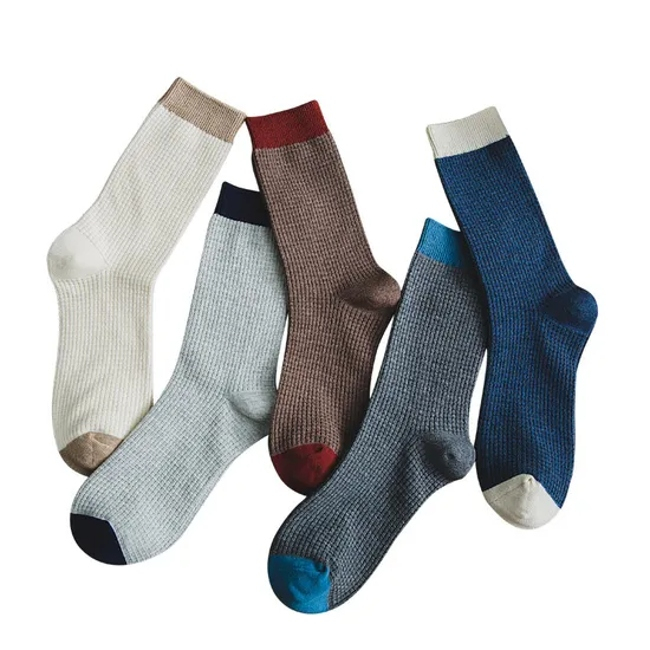 Classic Grey Men′s Cotton Socks Men Dress Official Socks Business Socks