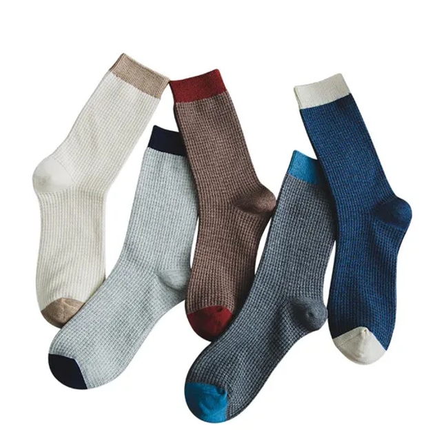 Classic Grey Men′s Cotton Socks Men Dress Official Socks Business Socks