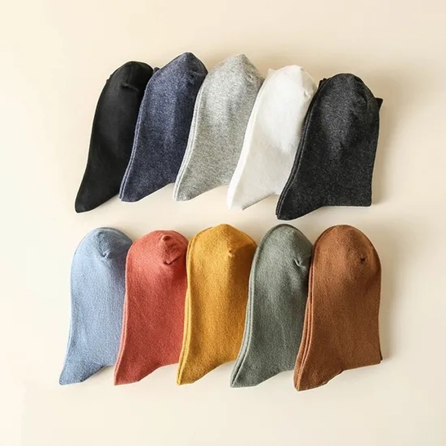 Men Wholesale Custom Logo Summer Cotton Fashion Daily Business Socks