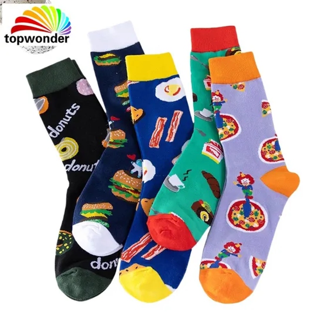 Customize All Sorts of Colorful Sock Knee High Sock Food Sock Crew Sock in Many Colors, Sizes and Material