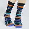 2021 Custom Jacquard Design Women Men Funny Happy Cotton Tube Crew Socks
