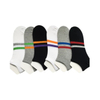 Summer Anti Bacterial Mens Colorful Short Basic Casual Breathable Cool Cotton Stripe Block Trainer Liner Socks