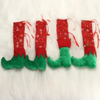 Elf Feet Boots Christmas Table Leg Socks