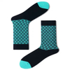 British Gentleman Diamond Crew Socks Male for All Season