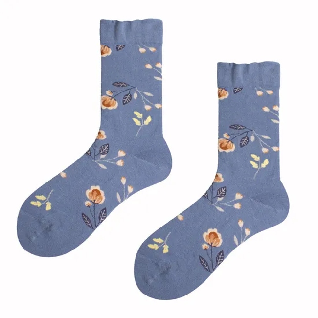 Fashion Comfortable Cute MID-Tube Socks Boneless Combed Cotton Socks
