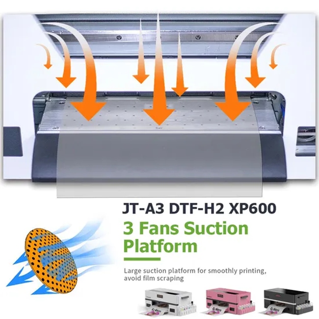 Business Dtf Desktop Printer Logo Printed Tshirts Direct to Film Printing Machine with White Ink Circulation
