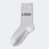 2024 High Quality Low MOQ Custom Cotton Socks Jacquard Embroidery Print Knitted Crew Cotton Sport Unisex Socks
