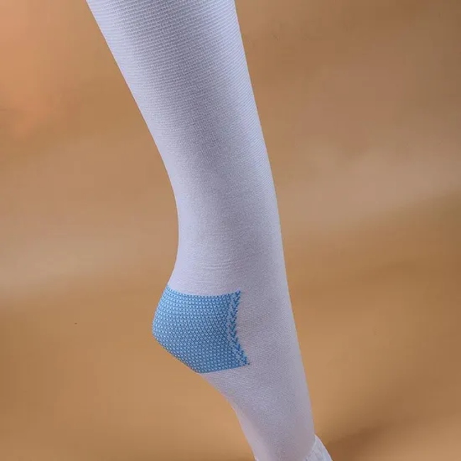 Medical Thigh-High White Compression Anti - Embolism Socks