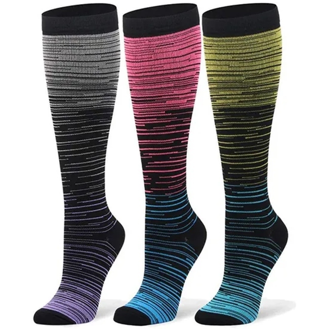 Custom Knee High Compression Socks High Quality Nylon Novelty Compression Nurse Socks for Women