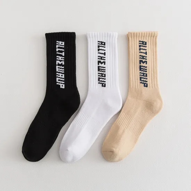 Xianghui Embroidered Compression Athletic Crew Unisex Flat Terry Custom Logo Sports Socks