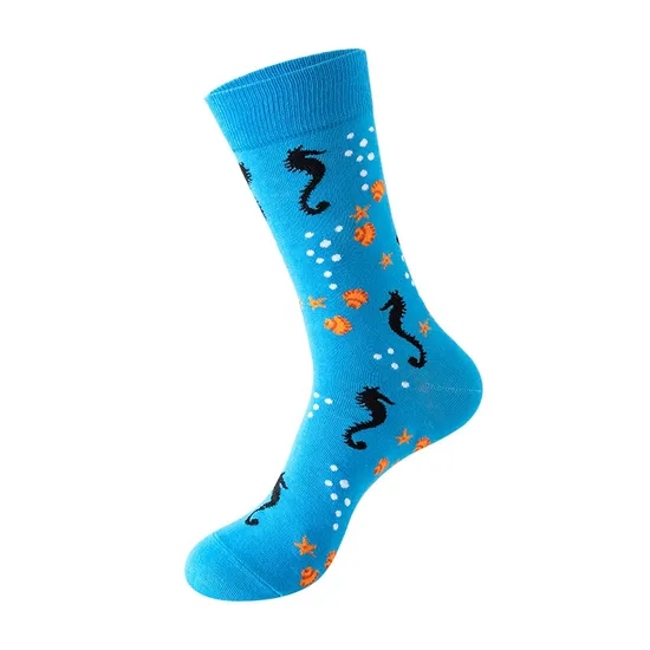 Happy Socks Style Fashion Cotton Soft Women Ladies Ankle Long Socks Ice Cream Foods Casual Party Pattern Novelty Socks