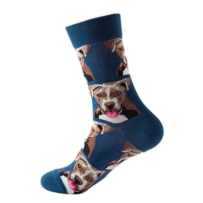 Animal Print Cotton MID-Tube Stockings Autumn/Winter Fashion Stockings for Lovers