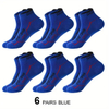 Pairs Ankle Sock Men′s Sweat-Absorbing Cotton Breathable Socks Jogging Moisture Wicking Socks