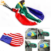 Outdoor Aluminum Custom Logo Pole Car Mirror Socks Teardrop Feather Flying Beach Flag Banner Car Mirror Socks