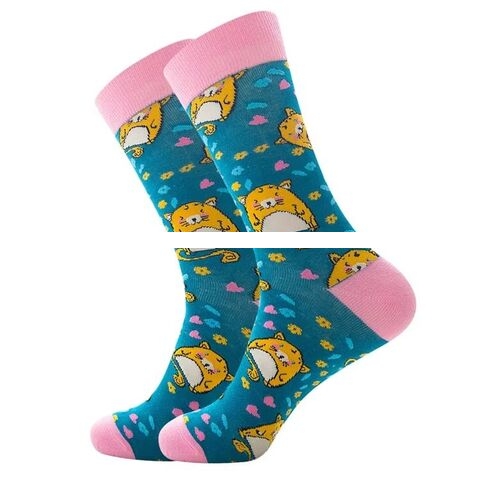 Manufacturer Custom Funny Dress Crew Socks Novelty Funky Cool Winter Socks Colorful Patterned Fun Socks