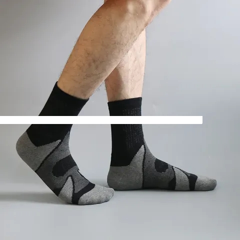 Fancy Sport Men s Wholesale Cotton Soft Terry Elite Basketball Socks for Men