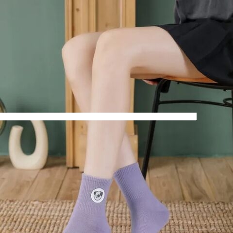 Wholesale Summer pure cotton socks mesh thin mid tube business for men antibacterial boneless