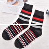 Unisex Modern Literature Fashion Socks Strips Comfortable Cotton Crew Custom Logo High Quality Low MOQ for Summer and Winter