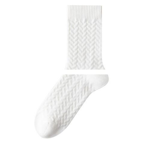 Wholesale Winter Cotton Boneless Thick Crew Socks Deodorant Men s Socks All Cotton Stockings