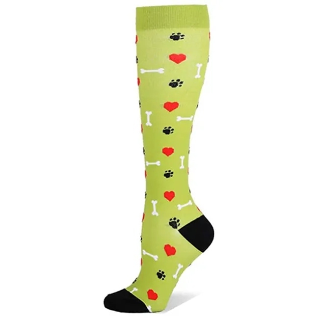 Custom Jacquard Pattern Compression Socks for Hiking & Running