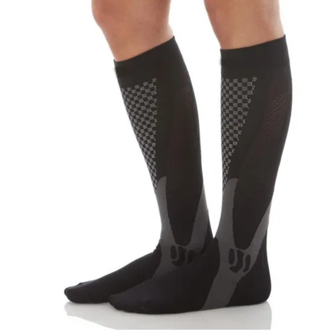 Sports Running Football Unisex Men Women Leg Support Stretch Magic Compression Socks