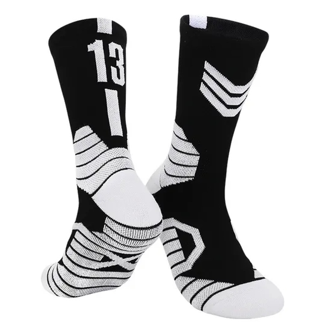 China Factory Custom Logo Knitted Sports Basketball Sock for Club