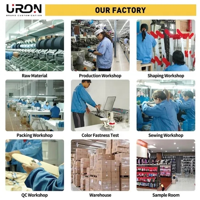 Uron Wholesale Cotton Men′s Compression Football Custom Logo Socks