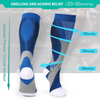 New Fashion Best Selling Customized Logo Sports Compression Socks Multi Colors Athletic Sustainable Non Slip Running Compression Socks