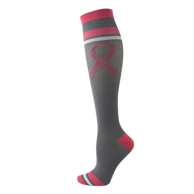 in Stock Cheap High Knee Compression Socks Fashion Unisex Adults Sustainable Fun Pattern Socks for Man and Woman