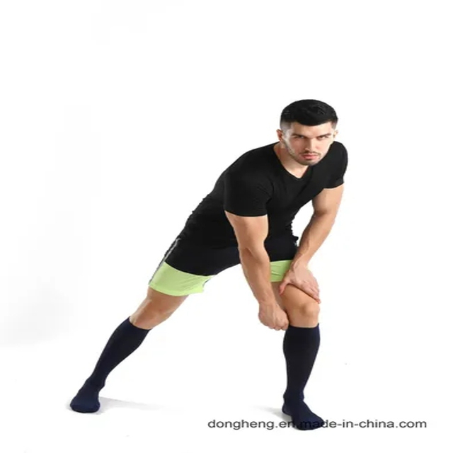 Cotton Compression Graduated Support Knee-High Color Blocking Socks for Men&Women