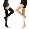 Medical Compression Calf Socks 23 to 32mmhg Open Toe for Varicose Veins Edema Dvt Recovery Circulation Support