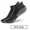 Wholesale Compression Cotton Men Women White Black Grey Custom Stockings Crew Adult Thick Cushion Terry Sports Running Ankle Socks