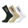 Wholesale Compression Jacquard Logo Designer Men Knitted Cycling Customized Logo Women Unisex Cotton Athletic Embroidered Sports Custom Socks
