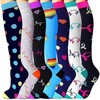 Custom Logo Men Women Knee High Sports Medical Football Nurse Compression Socks