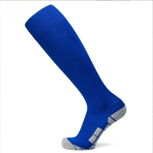 Long Tube Soccer Socks for Outdoor Activities with Towel Bottom