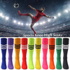 Unisex Tube Socks Stripe 2/3 Pairs Knee High Football Soccer Volleyball Baseball Cheerleading Team Socks